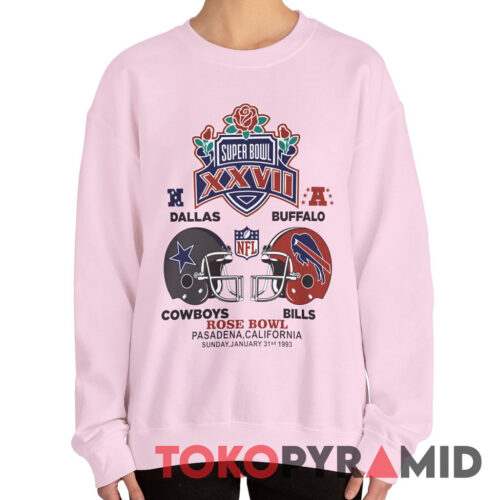NFL Super Bowl XXVII Dallas Cowboys and Buffalo Bills 1993 Sweatshirt