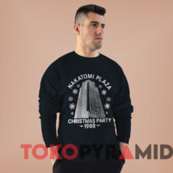 Nakatomi Plaza Christmas Party 1988 Christmas Sweatshirt Black Sweatshirt