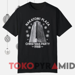 Nakatomi Plaza Christmas Party 1988 Christmas Sweatshirt 3 Nakatomi Plaza Christmas Party 1988 Christmas Sweatshirt Black T shirt