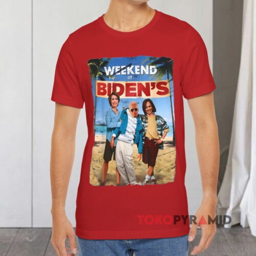 Nancy Pelosi And Kamala Harris Weekend At Biden’s President Meme Red T shirt Nancy Pelosi And Kamala Harris Weekend At Biden’s President Meme Red T shirt