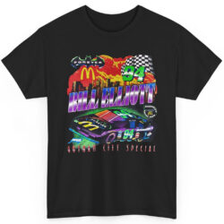 Nascar 1995 Bill Elliott T-shirt Batman Forever Gotham City