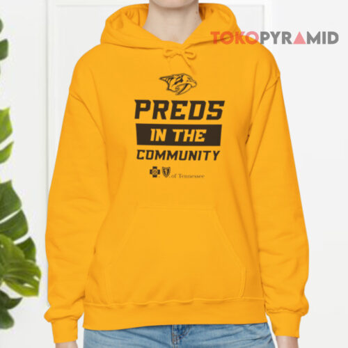 Nashville Predators Preds In The Community Hoodie Nashville Predators Preds In The Community Hoodie
