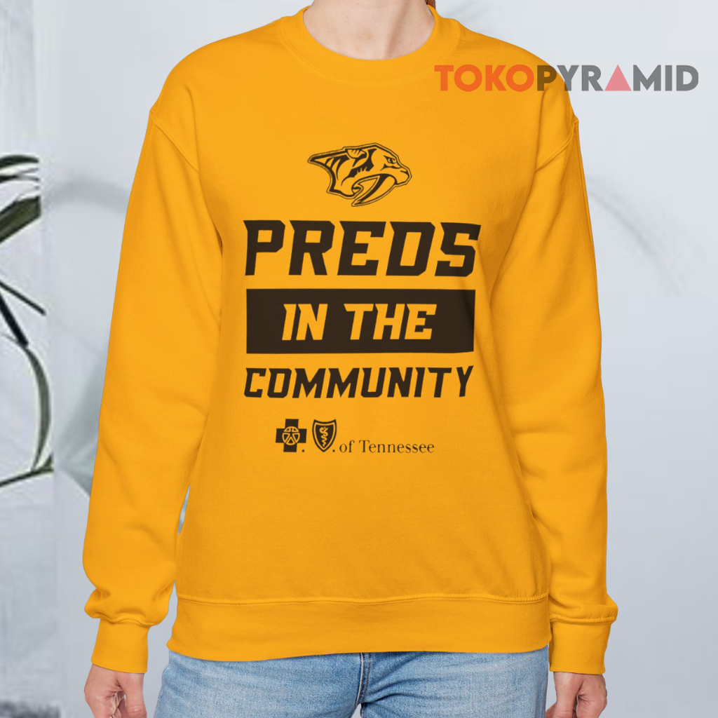 Nashville Predators Preds In The Community Sweatshirt Nashville Predators Preds In The Community Sweatshirt