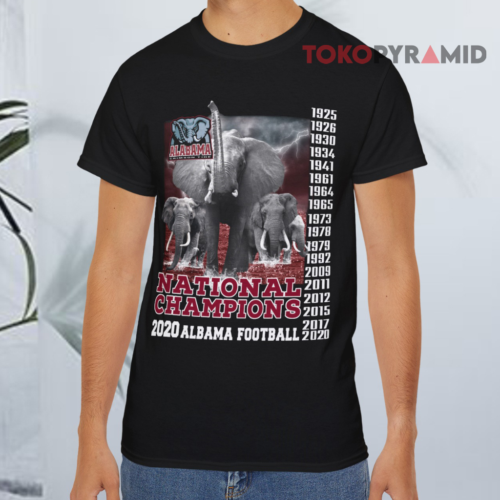 National Champions 2020 Alabama Football Black T shirt National Champions 2020 Alabama Football Black T shirt