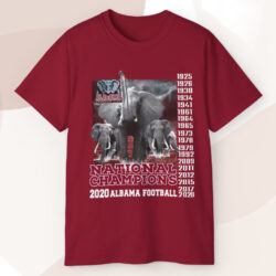 National Champions 2020 Alabama Football T shirt