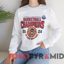 NC State Wolfpack 2024 ACC Men's Basketball Champions Shirt 2 Nc State Wolfpack 2024 Acc Men's Basketball Champions Shirt White Sweatshirt