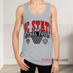 NC State Wolfpack 2024 Final Four Shirt 4 Nc State Wolfpack 2024 Final Four Grey Tank Top