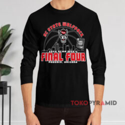 NC State Wolfpack Final Four Skyline Shirt 4 Nc State Wolfpack Final Four Skyline Black Long sleeved