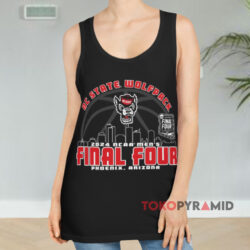 NC State Wolfpack Final Four Skyline Shirt 2 Nc State Wolfpack Final Four Skyline Black Tank Top
