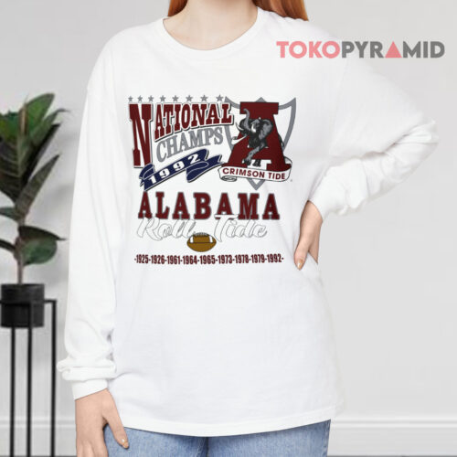 Ncaa Alabama 1992 National Champs Long sleeved