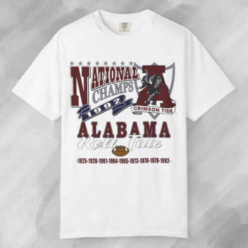 Ncaa Alabama 1992 National Champs T shirt