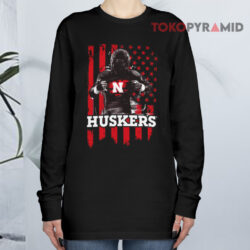 Nebraska Cornhuskers Player Flag Shirt 3 Nebraska Cornhuskers Player Flag Long sleeved