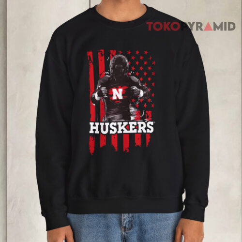 Nebraska Cornhuskers Player Flag Sweatshirt Nebraska Cornhuskers Player Flag Sweatshirt