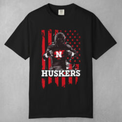 Nebraska Cornhuskers Player Flag Shirt