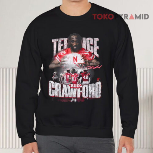 Nebraska Football Terence Crawford Bud Sweatshirt Front Nebraska Football Terence Crawford Bud Sweatshirt Front