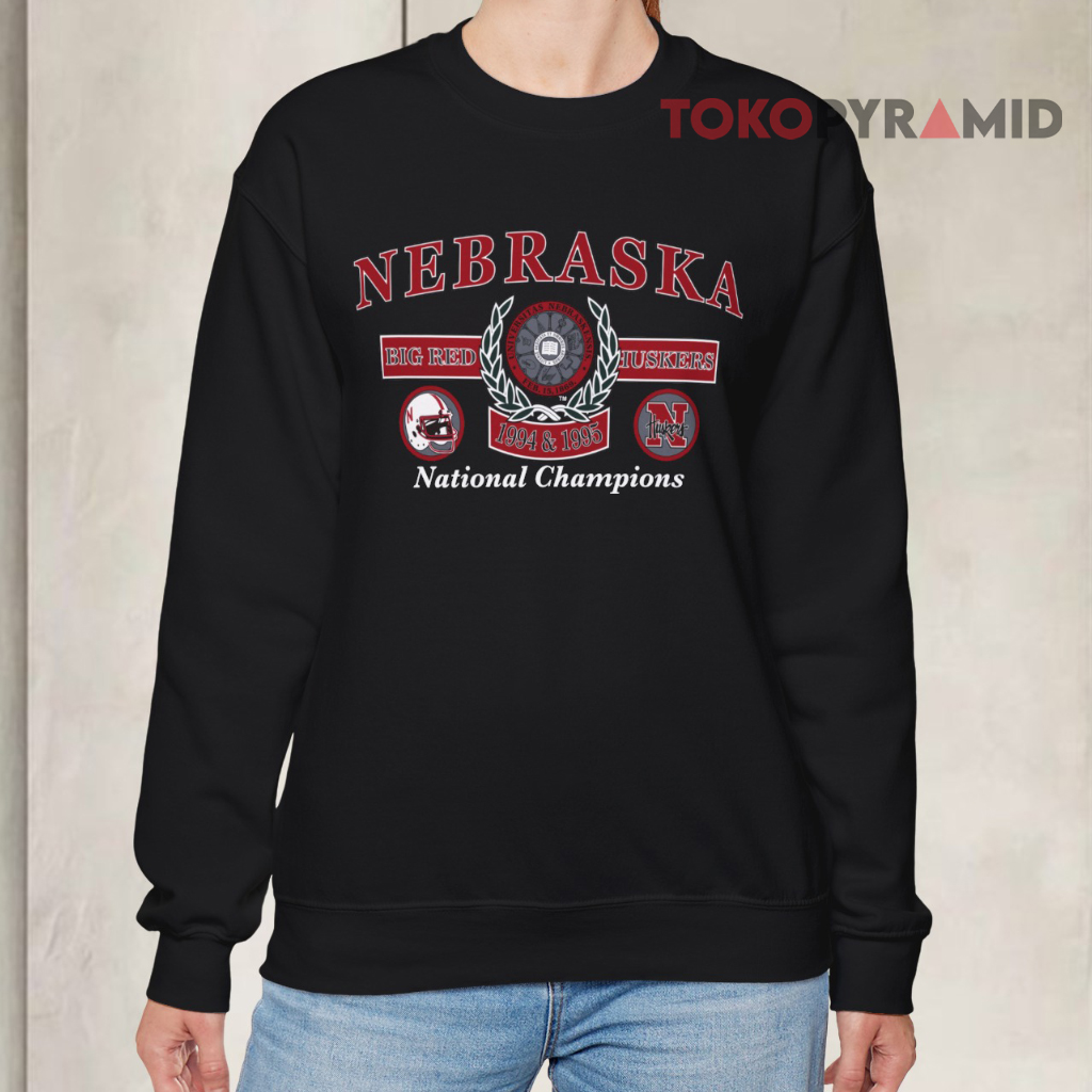 Nebraska Huskers 1994 1995 National Champions Sweatshirt Nebraska Huskers 1994 1995 National Champions Sweatshirt