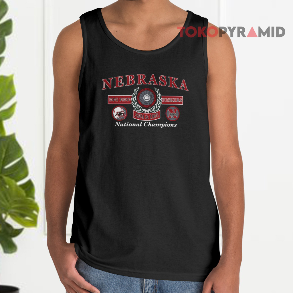 Nebraska Huskers 1994 1995 National Champions Tank Top Nebraska Huskers 1994 1995 National Champions Tank Top