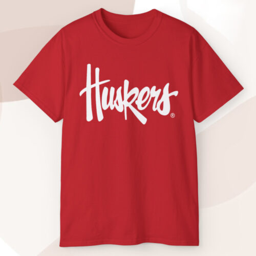 Nebraska Legacy Script Huskers T shirt