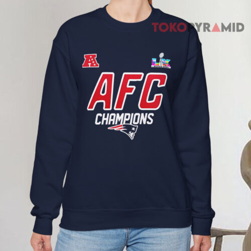 New England Patriots 2025 26 Afc Champions Sweatshirt