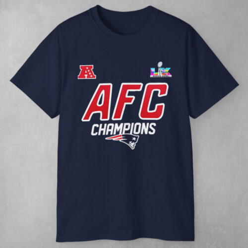 New England Patriots 2025 26 Afc Champions T shirt