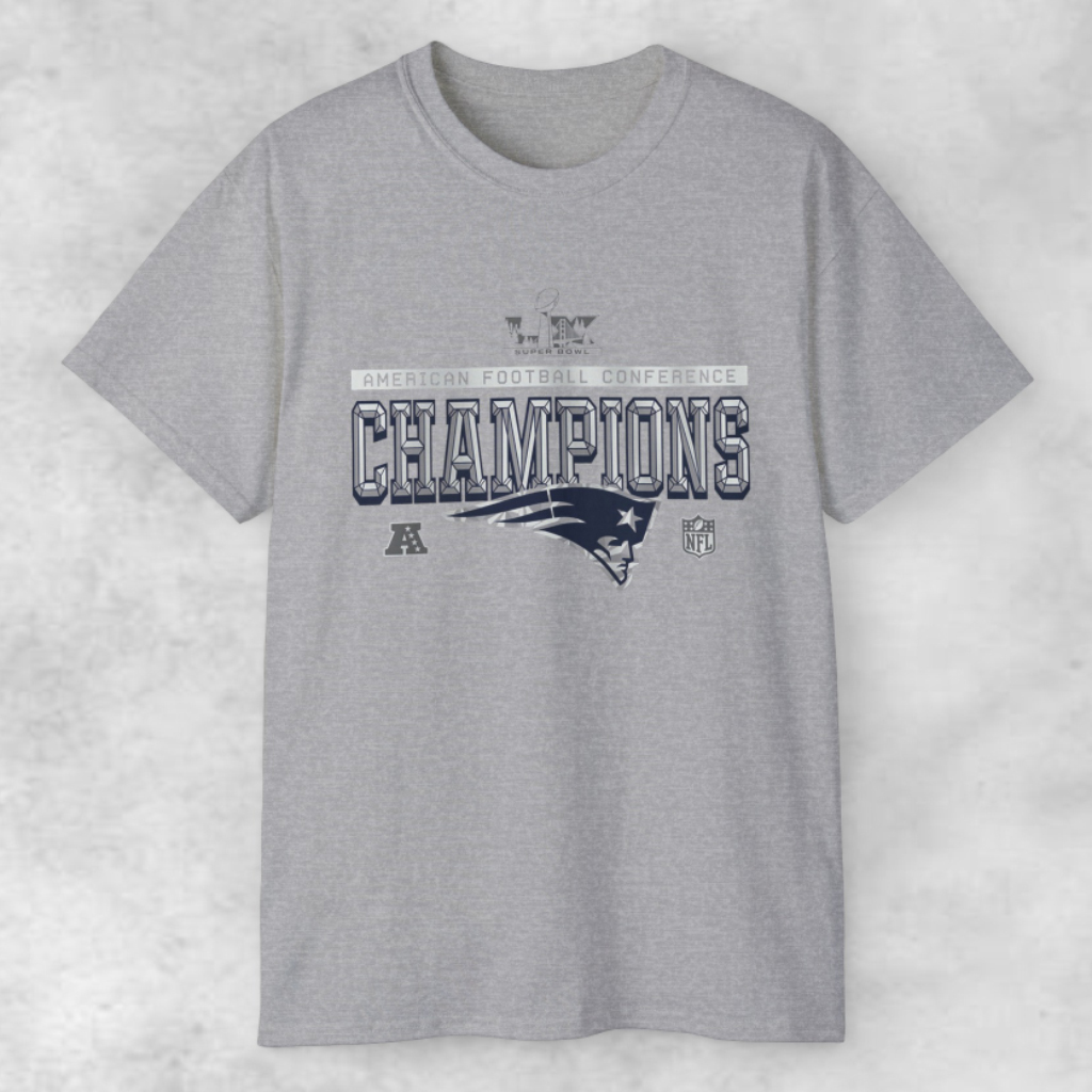 New England Patriots 2025 Afc Champions T shirt New England Patriots 2025 Afc Champions T shirt