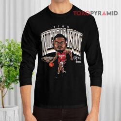 New Orleans Pelicans Zion Williamson Cartoon Signature Shirt 4 New Orleans Pelicans Zion Williamson Cartoon Signature Long sleeved