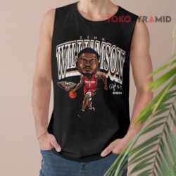 New Orleans Pelicans Zion Williamson Cartoon Signature Shirt 2 New Orleans Pelicans Zion Williamson Cartoon Signature Tank Top