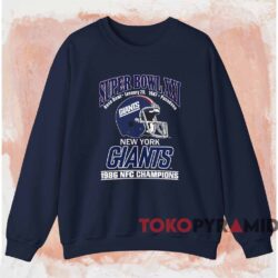 New York Giants 1986 Nfc Champions Shirt Navy Sweatshirt