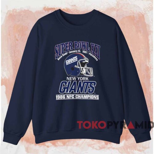 New York Giants 1986 Nfc Champions Shirt Navy Sweatshirt