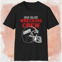 New York Giants Big Blue Wrecking Crew Shirt Black T shirt