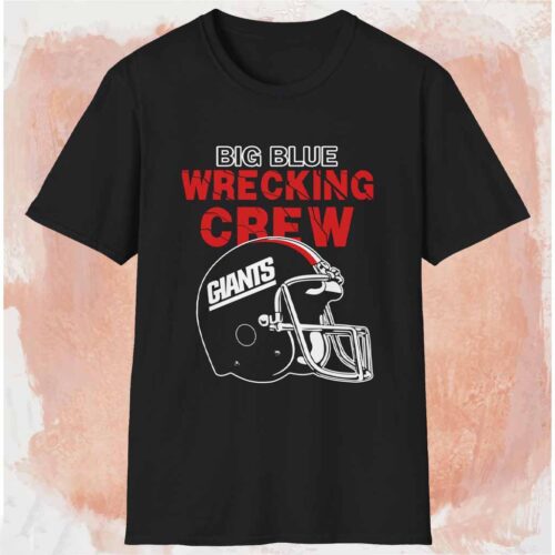 New York Giants Big Blue Wrecking Crew Shirt Black T shirt