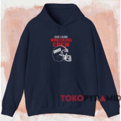 New York Giants Big Blue Wrecking Crew Shirt Navy Hoodie