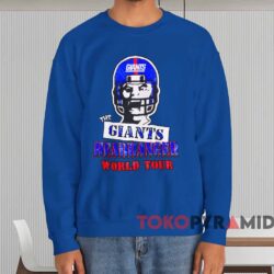 New York Giants Head Banger World Tour Shirt 4 New York Giants Head Banger World Tour Shirt Blue Sweatshirt