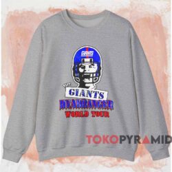 New York Giants Head Banger World Tour Shirt 3 New York Giants Head Banger World Tour Shirt Grey Sweatshirt