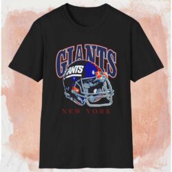 New York Giants Helmet Nfl Shirt Black T shirt