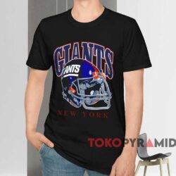 New York Giants Helmet Nfl Shirt Black T shirt