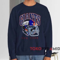 New York Giants Helmet Nfl Shirt Navy Sweatshirt