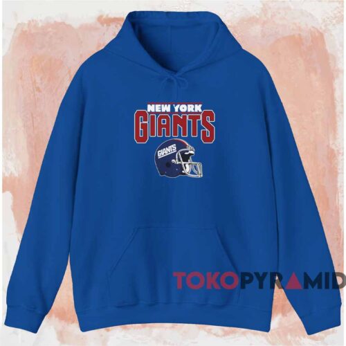 New York Giants Helmet Vintage Shirt Blue Hoodie