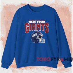 New York Giants Helmet Vintage Shirt Blue Sweatshirt