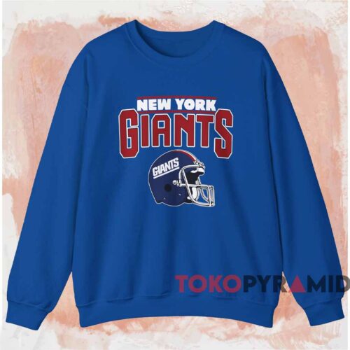 New York Giants Helmet Vintage Shirt Blue Sweatshirt