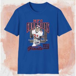 New York Giants Jason Sehorn Nfc Champions Shirt Blue T shirt