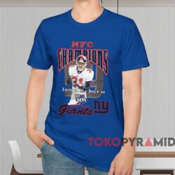 New York Giants Jason Sehorn Nfc Champions Shirt Blue T shirt