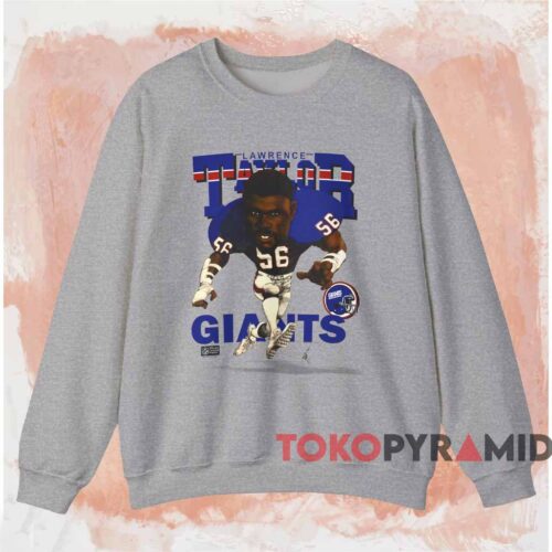 New York Giants Lawrence Taylor Caricature Shirt Grey Sweatshirt