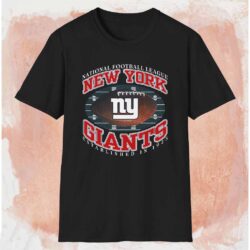 New York Giants Nfl Est In 1925 Shirt Black T shirt