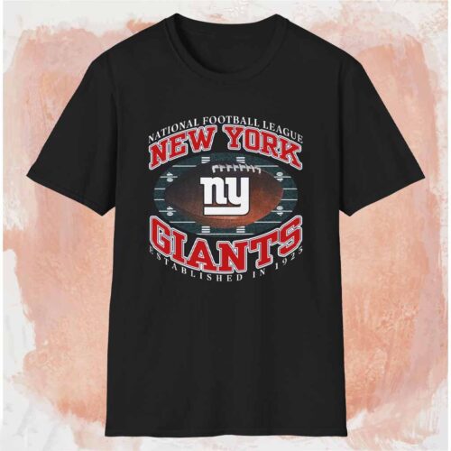 New York Giants Nfl Est In 1925 Shirt Black T shirt