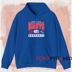 New York Giants Nfl Football Helmet Shirt Blue Hoodie