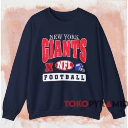 New York Giants Nfl Football Helmet Shirt Navy Sweatshirt