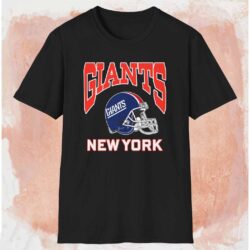 New York Giants Nfl Football Tee Black T shirt