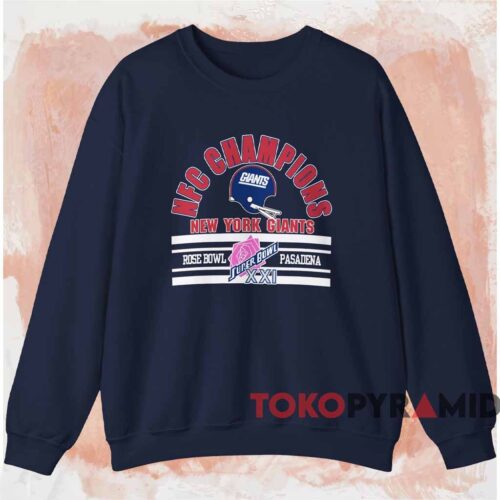 New York Giants Rose Bowl Xxi Nfc Champions Shirt Navy Sweatshirt New York Giants Rose Bowl Xxi Nfc Champions Shirt Navy Sweatshirt