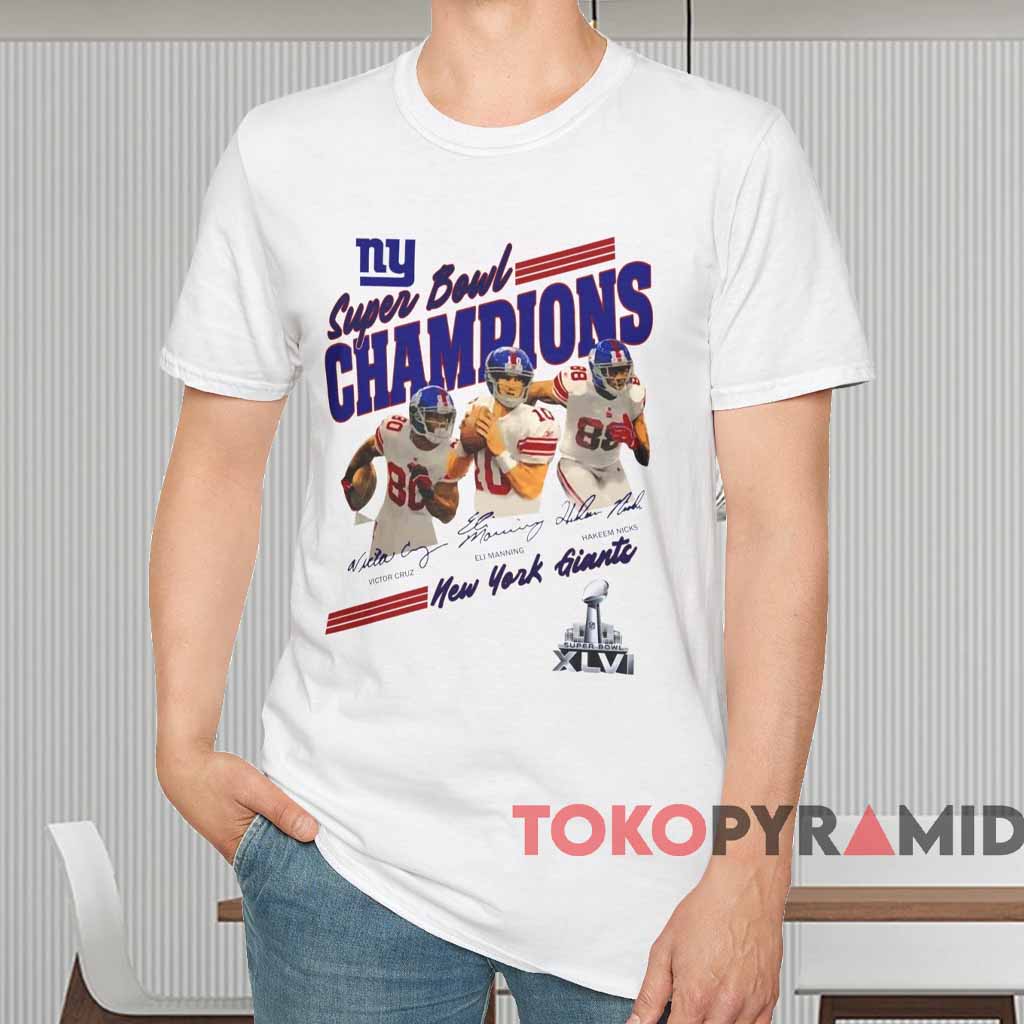 New York Giants Super Bowl Xlvi Champions Shirt White T shirt New York Giants Super Bowl Xlvi Champions Shirt White T shirt